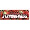 Signmission FRESH STRAWBERRIES BANNER SIGN fruit stand produce farm farmer market u pick B-72 Fresh Straw Berries - alternate 1